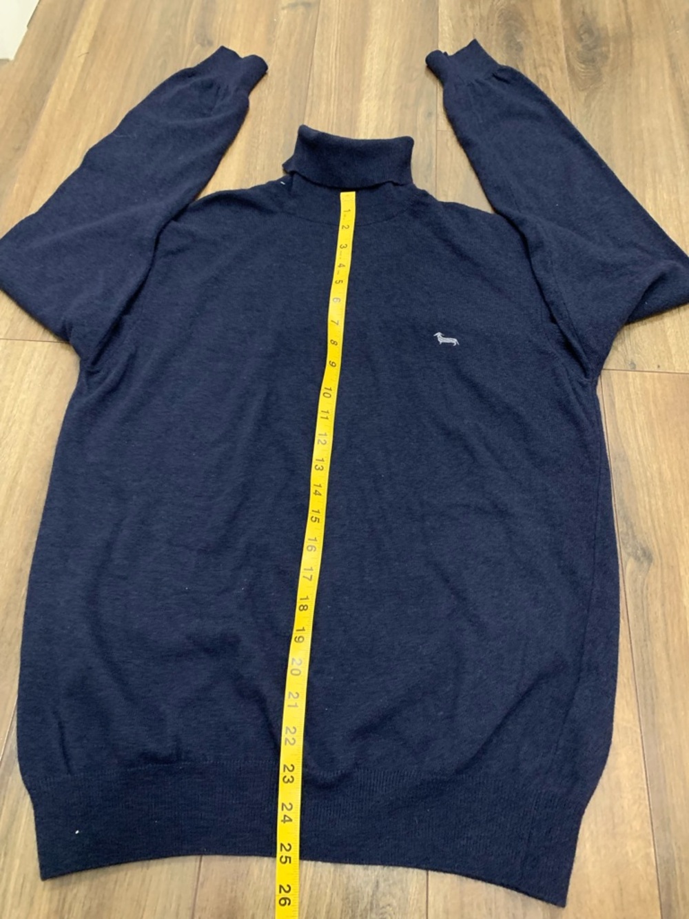 Harmont & Blaine Navy Turtleneck Sweater with Logo size XL - Picture 7 of 8